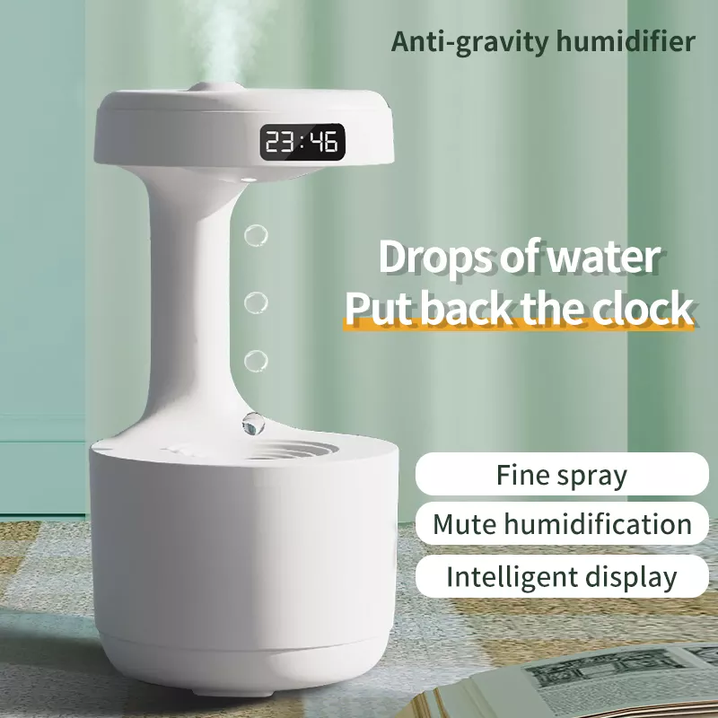 This Humidifier adopts anti-gravity water droplets backflow black technology and Ultrasonic Atomization technology, which can nourish the air and relieve pressure at the same time, help you recover your mood, and make life more enjoyable.
